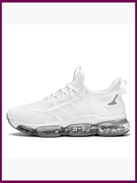 Men's Air Cushion Running Shoes Mesh Fabric Athletic Sneakers Non Slip - Picture 2 of 7